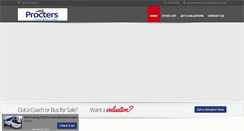 Desktop Screenshot of procterscoachandbussales.com